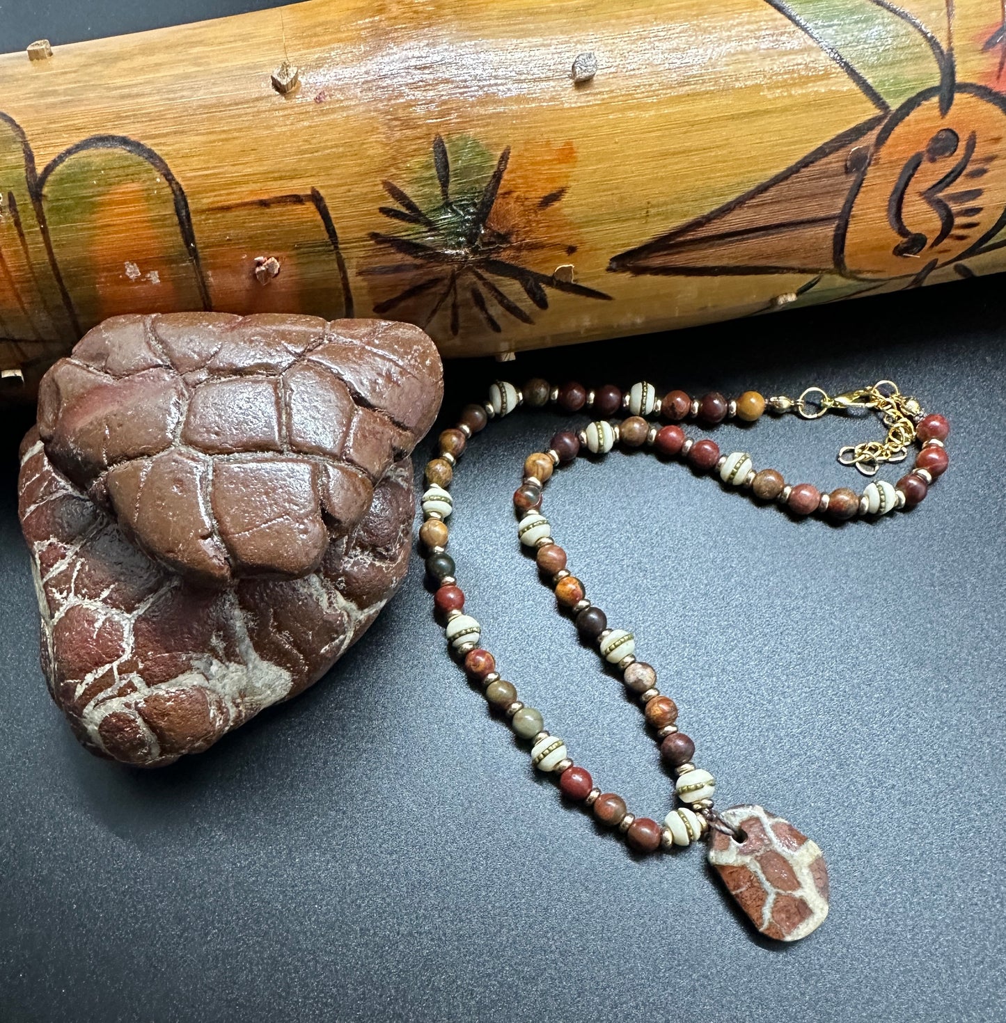 Picasso Jasper & Septarian Necklace