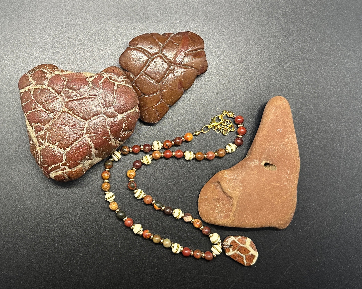 Picasso Jasper & Septarian Necklace