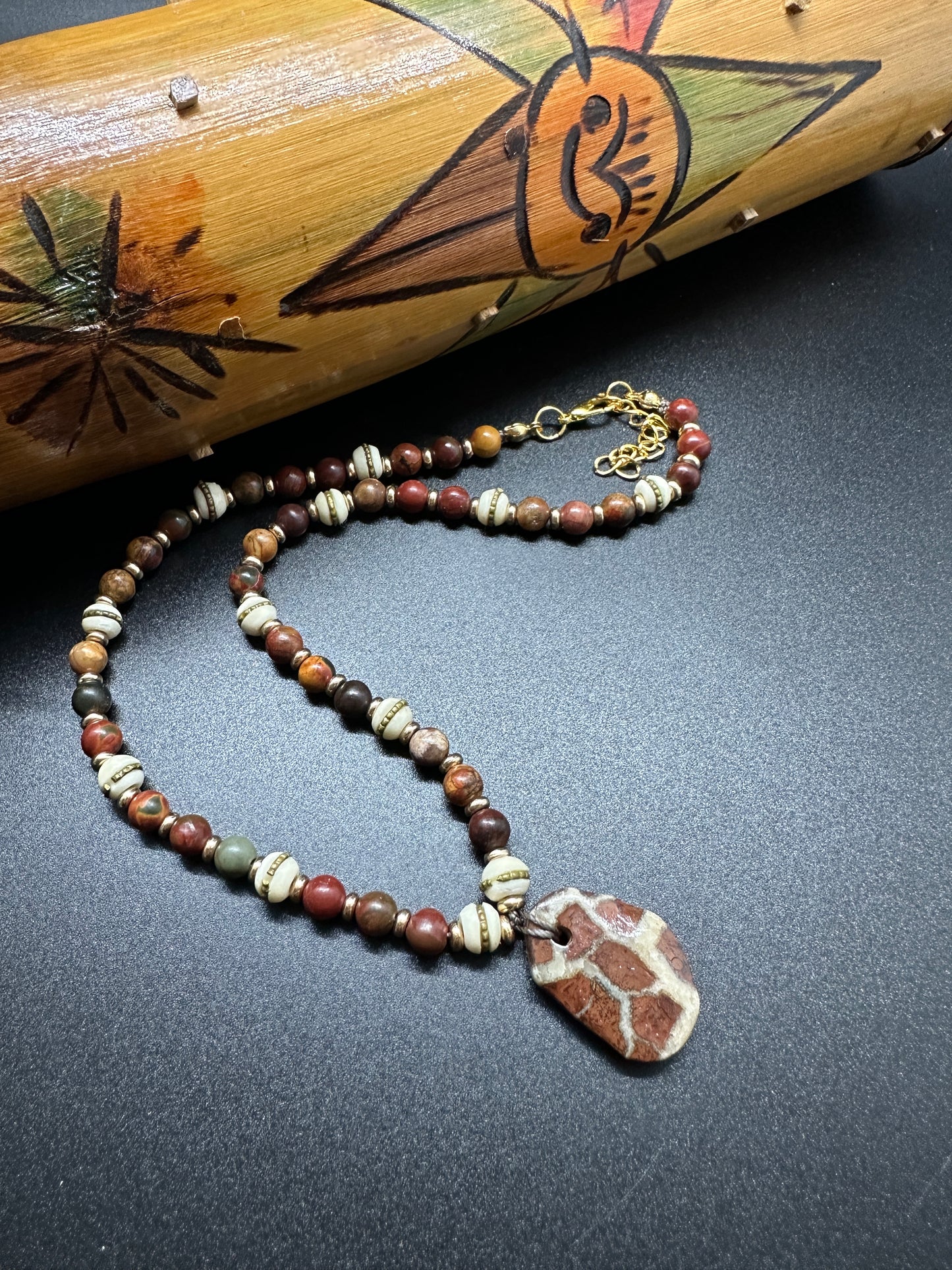 Picasso Jasper & Septarian Necklace