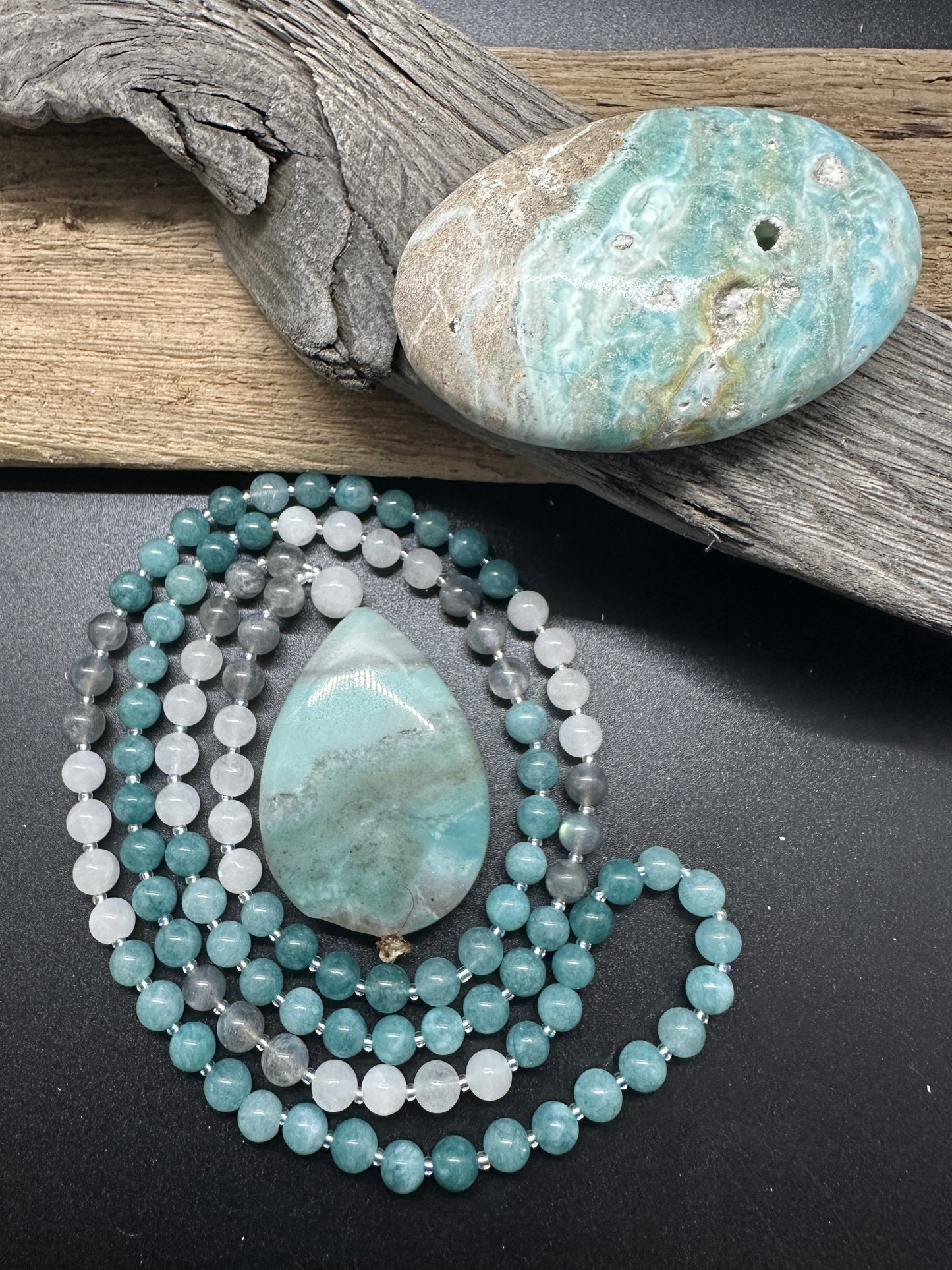 Amazonite Serenity Mala